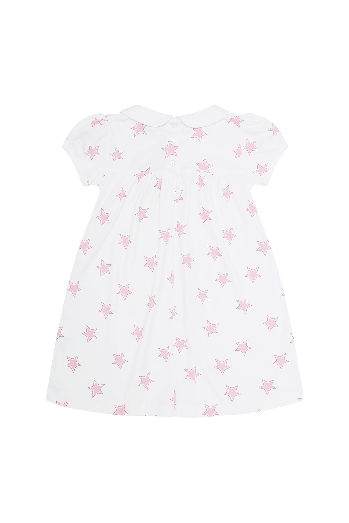 Pink Stars Print Playtime Dress - Fun Little Girl Style