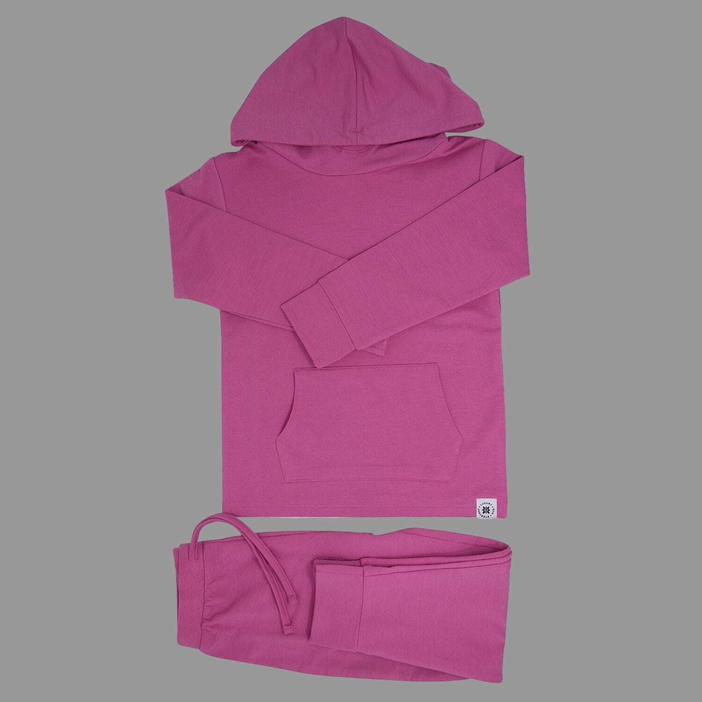 Raspberry Rose Hooded Jogger Set