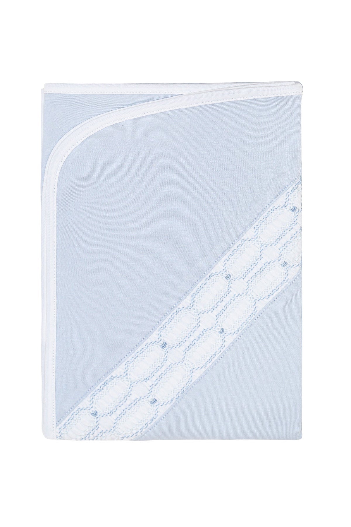Signature Smocked Boys Receiving Blanket - Timeless Gift for Baby Boys