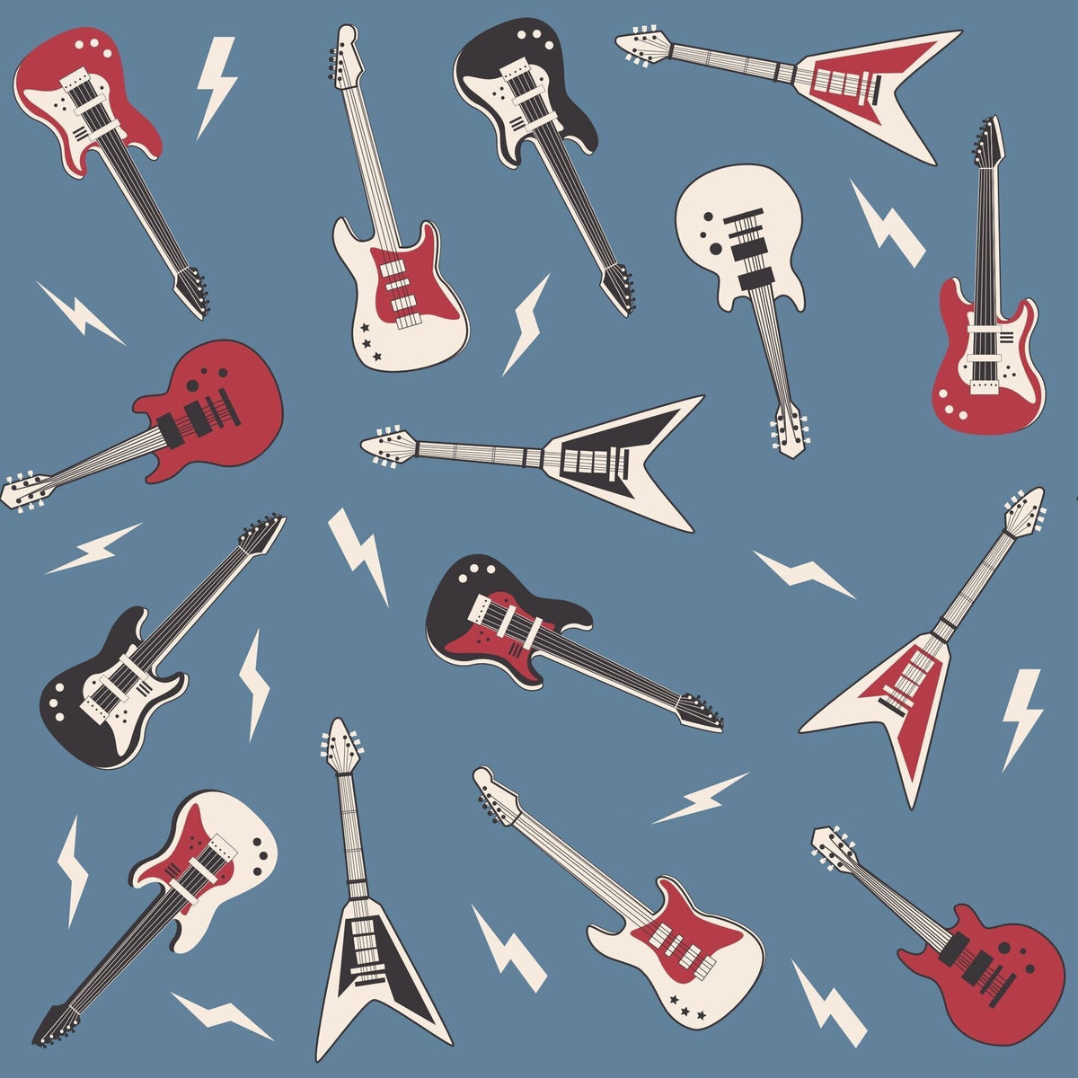 Electric Guitars Rockstar Zipper Footie - Adorable Baby Boy Look