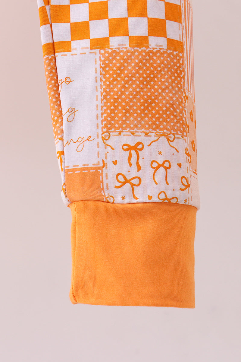 Floral Checkered Bamboo Sleepwear Set