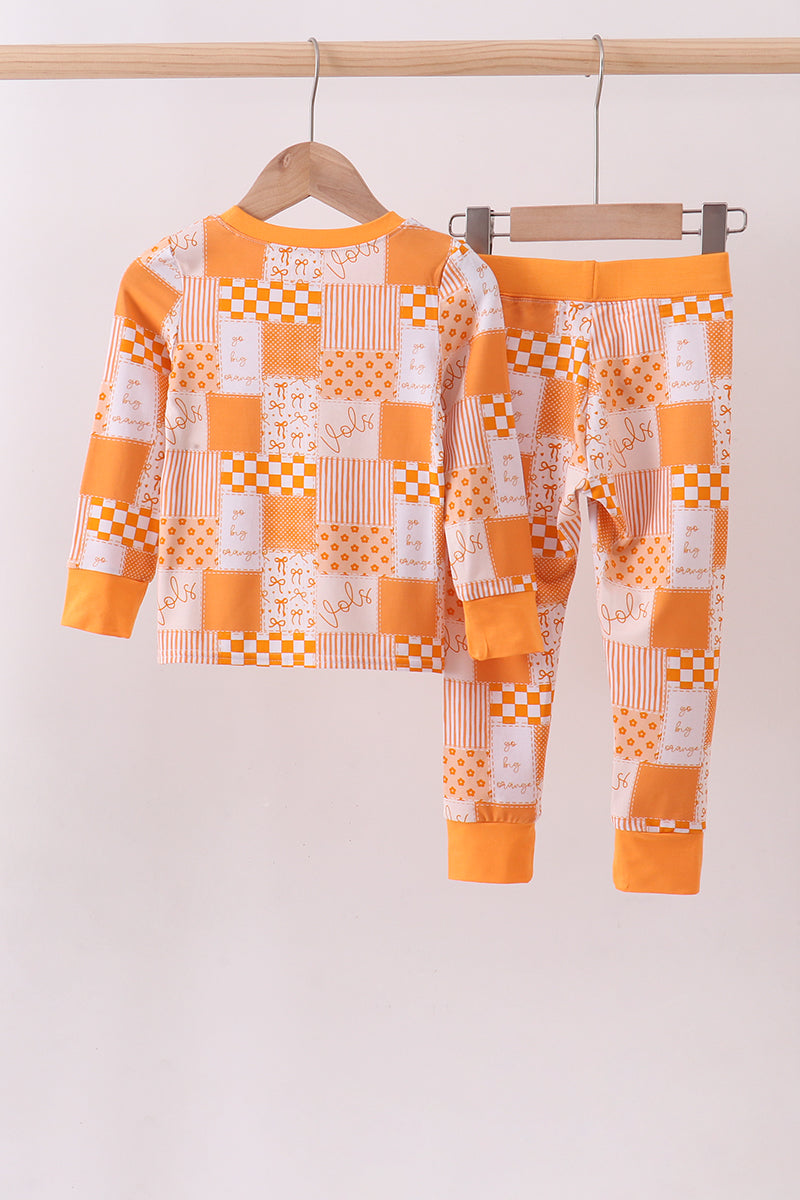 Floral Checkered Bamboo Sleepwear Set