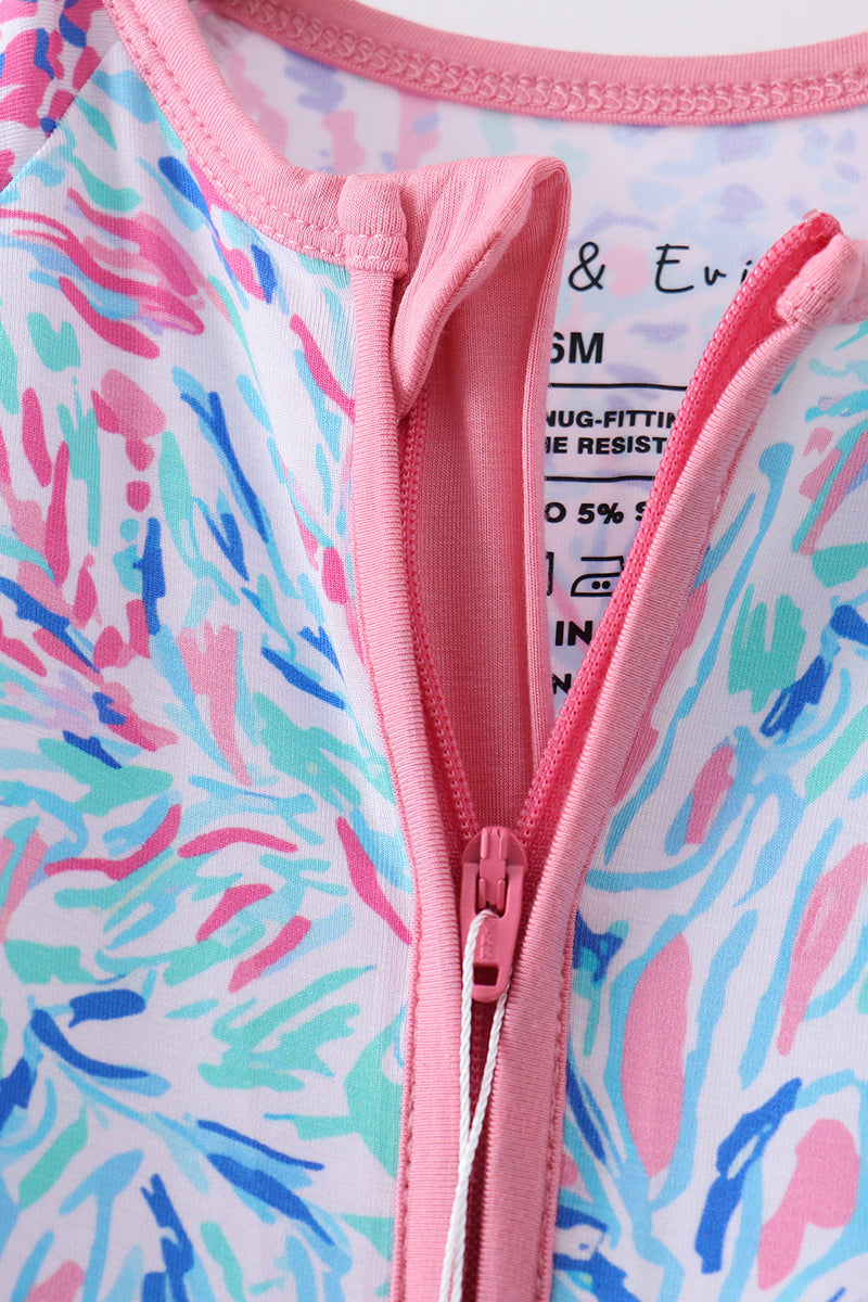 Under the Sea Bamboo Zipper Romper
