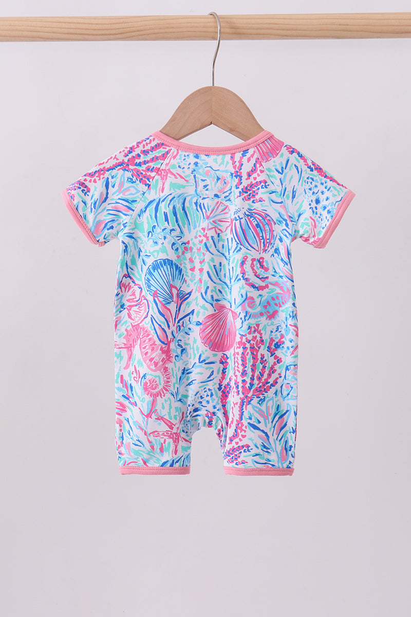 Under the Sea Bamboo Zipper Romper
