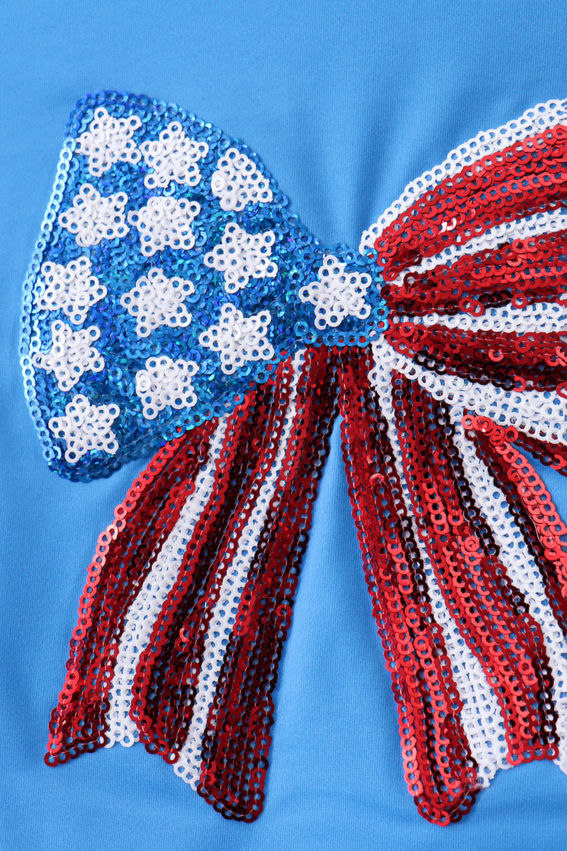 Sparkle Bow UPF 50+ Rash Guard Swimwear