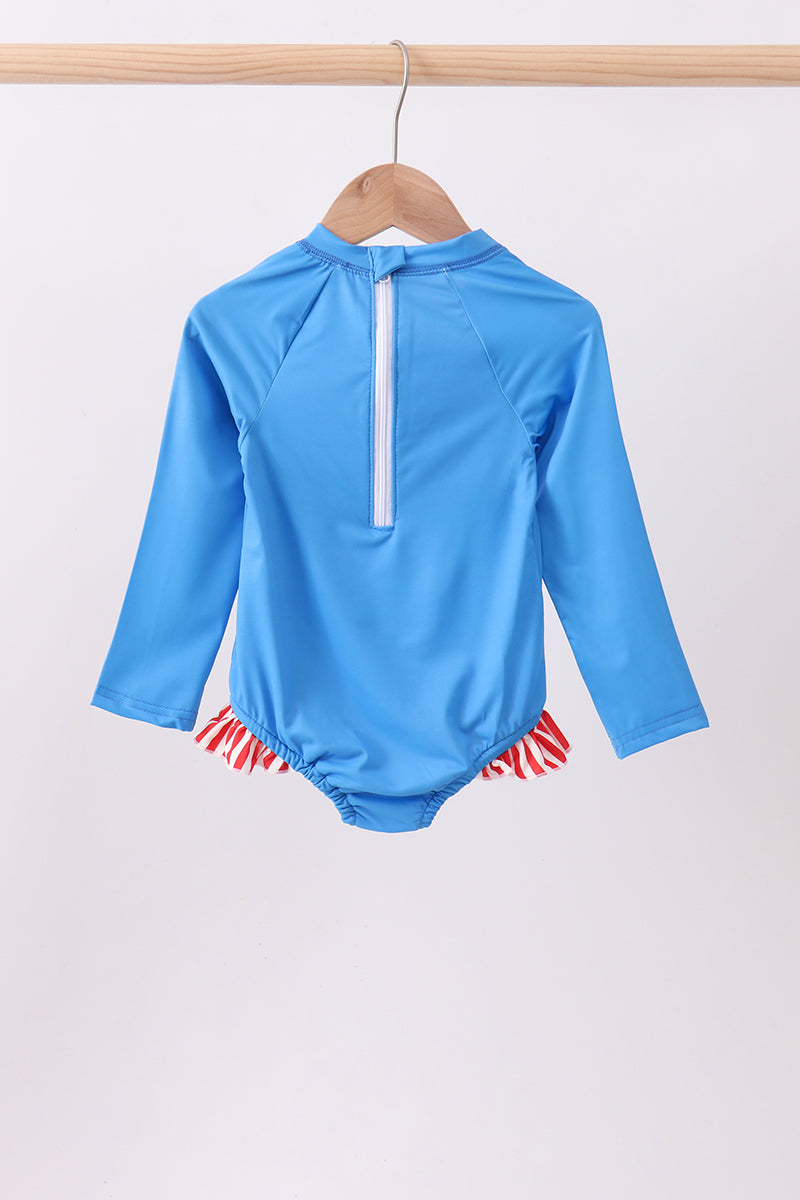 Sparkle Bow UPF 50+ Rash Guard Swimwear