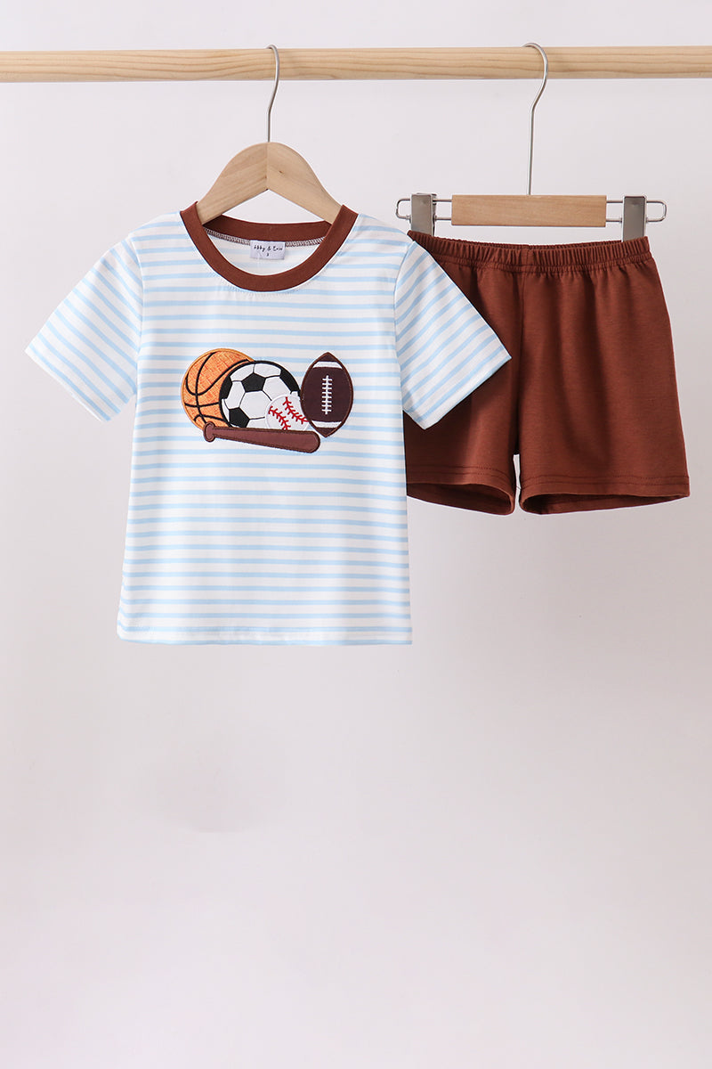 All-Star Sports Stripe Boys Outfit