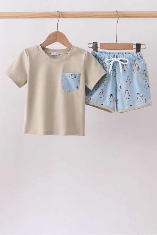 Little Penguin Play Shorts Set