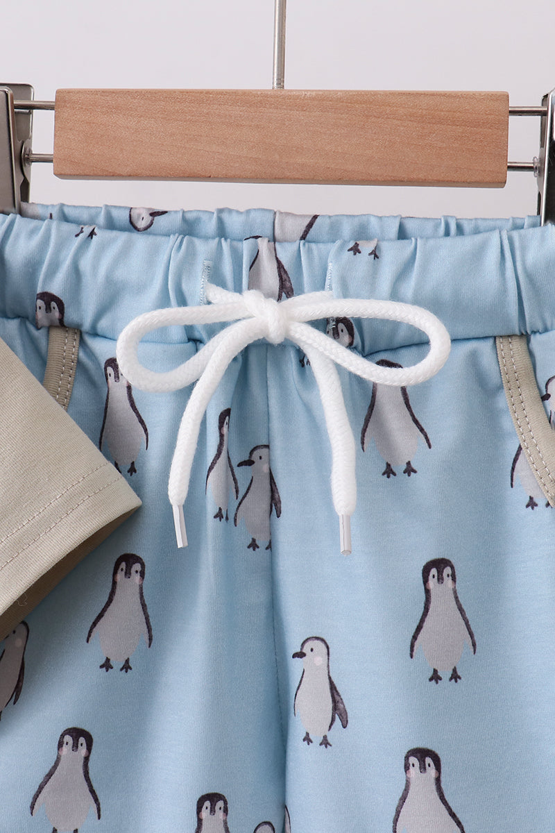 Little Penguin Play Shorts Set