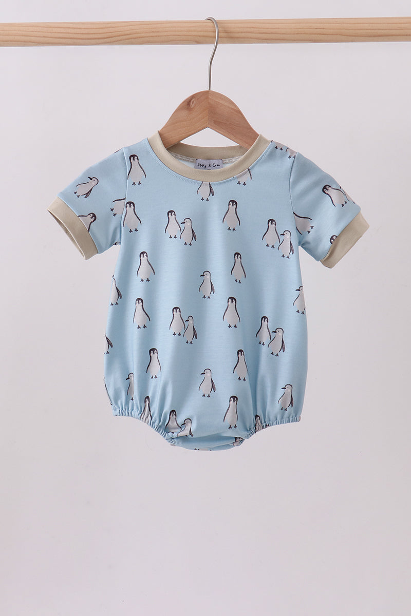 Penguin Print Bubble Romper