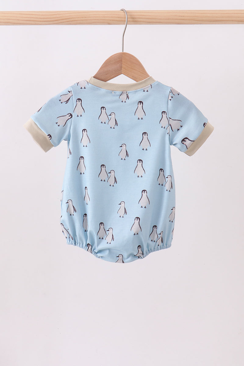Penguin Print Bubble Romper
