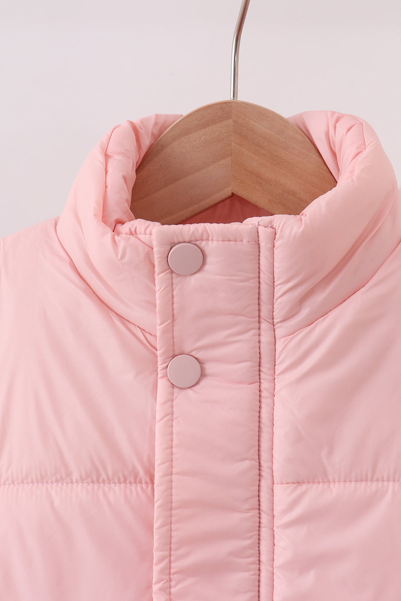 Pink Mom & Me Puffer Vest Set