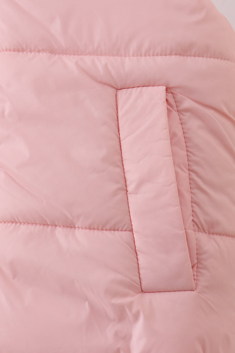 Pink Mom & Me Puffer Vest Set