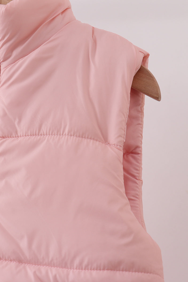 Pink Mom & Me Puffer Vest Set