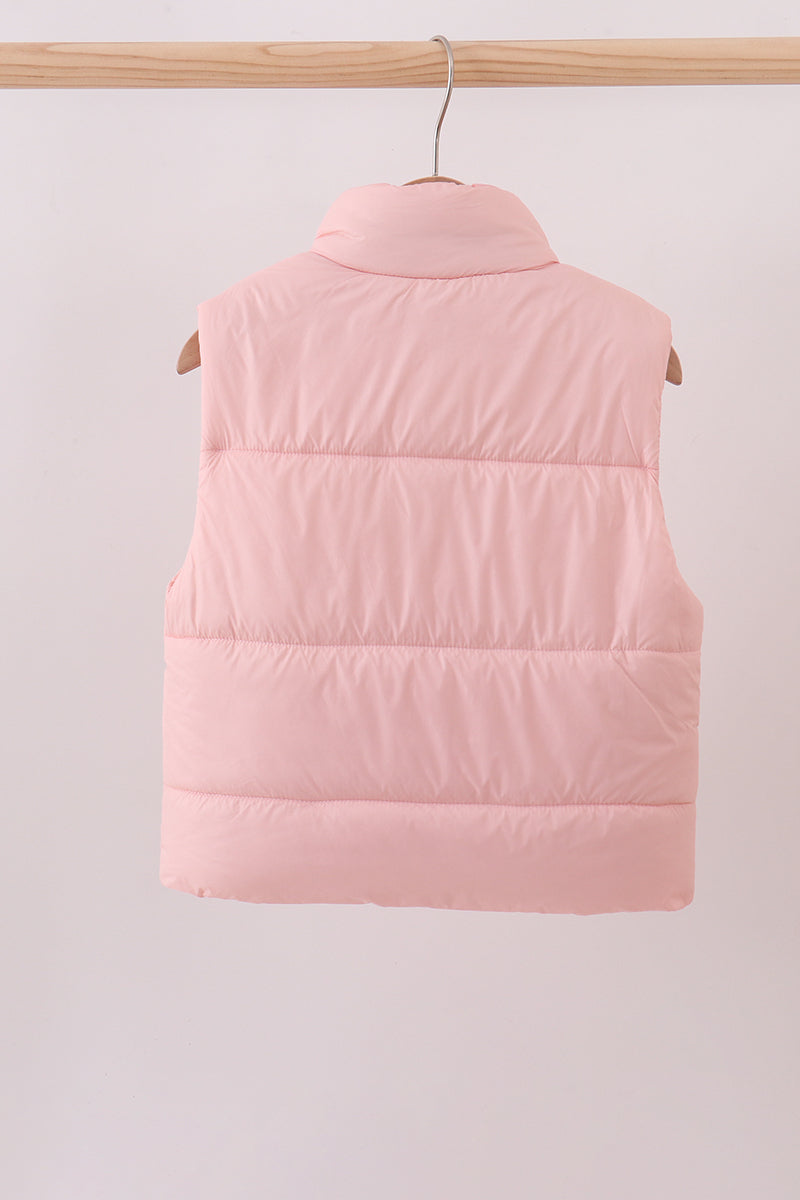 Pink Mom & Me Puffer Vest Set