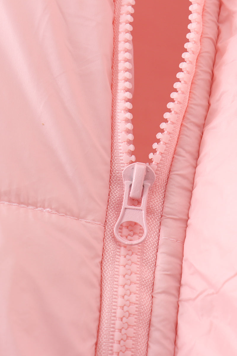 Pink Mom & Me Puffer Vest Set