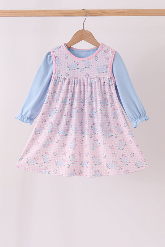 Pink Floral Bow Top & Pants Set - Sweet Style for Girls