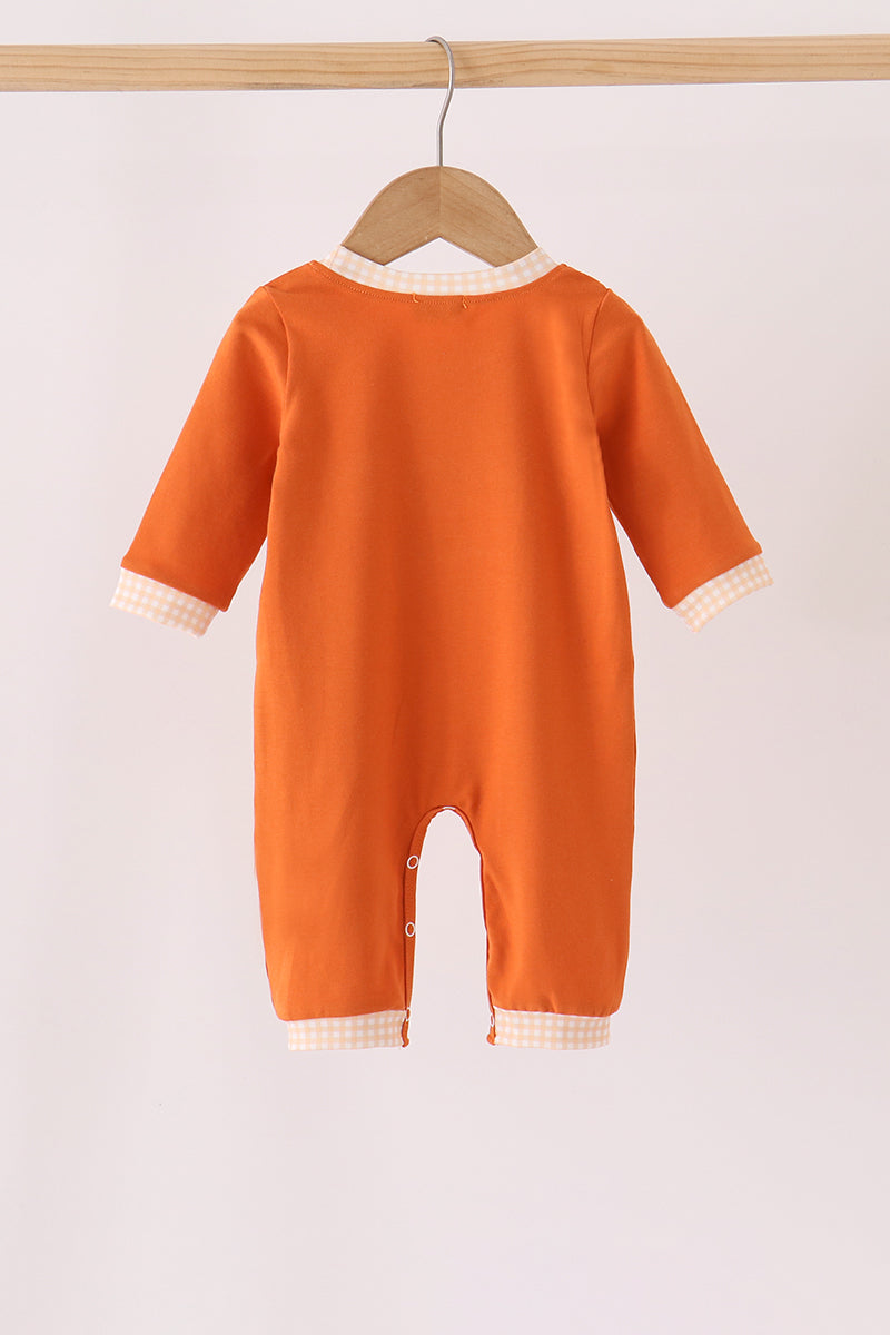 Sweet as Pie Embroidered Romper - Cozy Thanksgiving Style for Little Ones