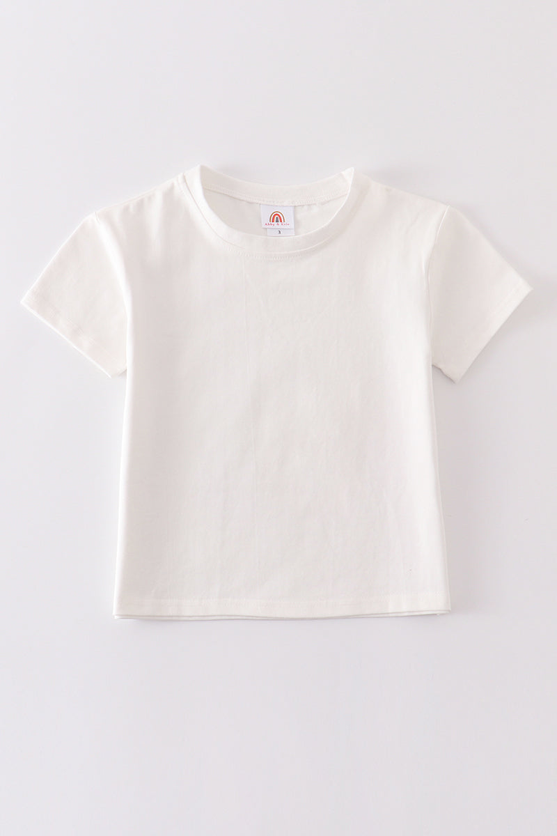 Cream Basic Family Matching Tee Collection