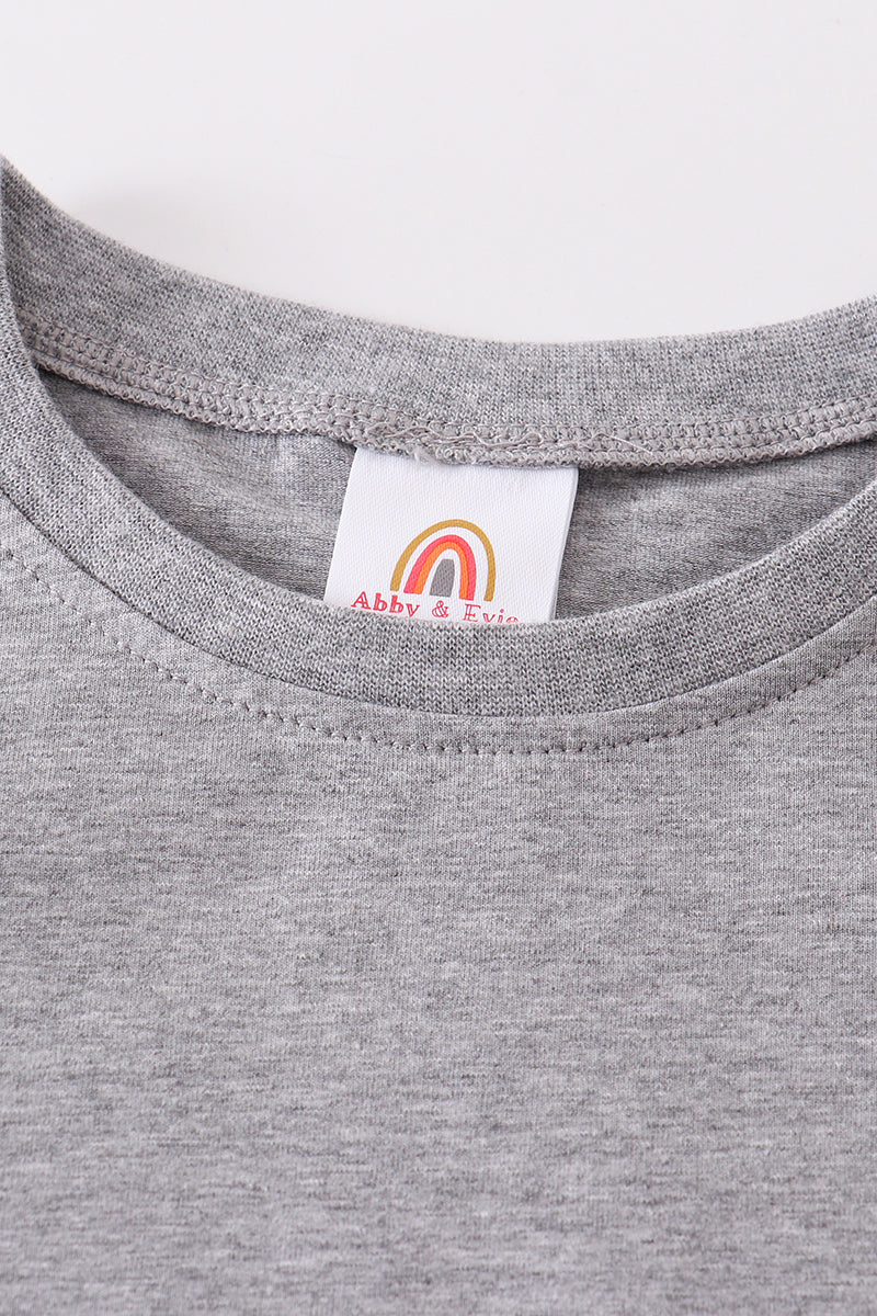 Gray Basic Family Matching Tee Collection
