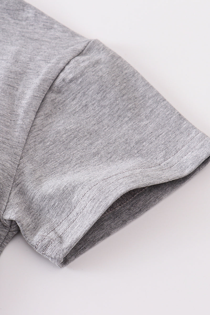 Gray Basic Family Matching Tee Collection