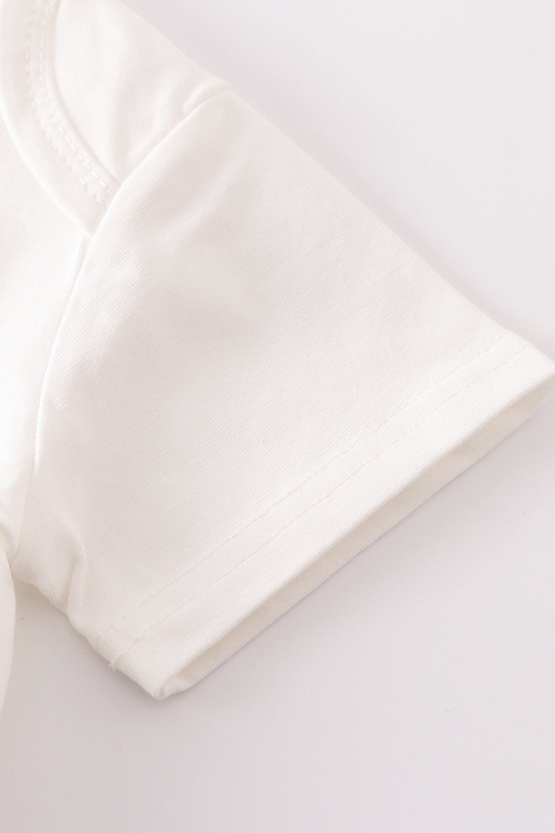 Cream Basic Family Matching Tee Collection