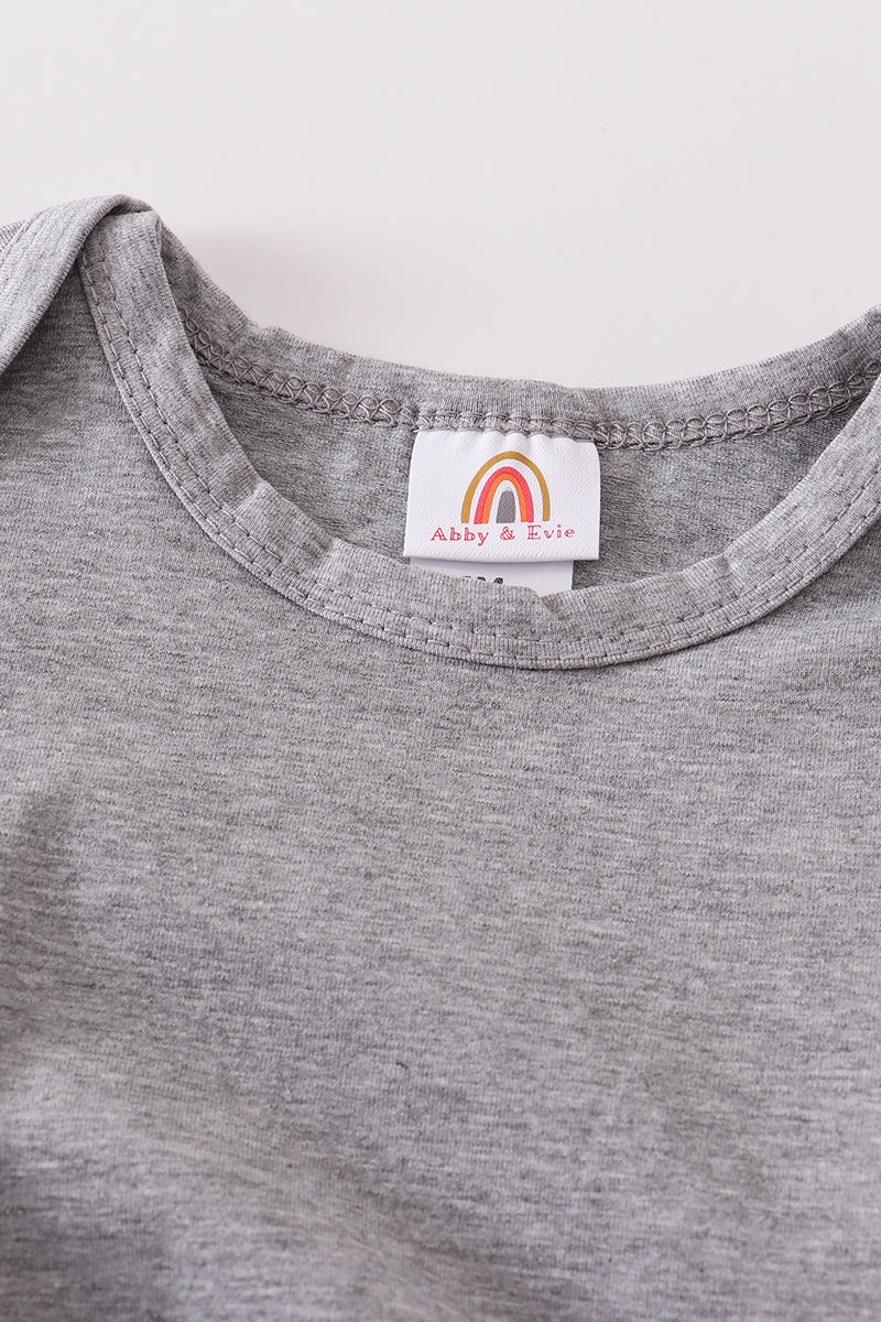 Gray Basic Family Matching Tee Collection