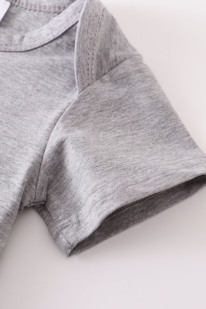 Gray Basic Family Matching Tee Collection