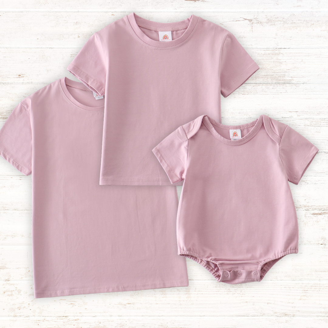 Purple Basic Family Matching Tee Collection