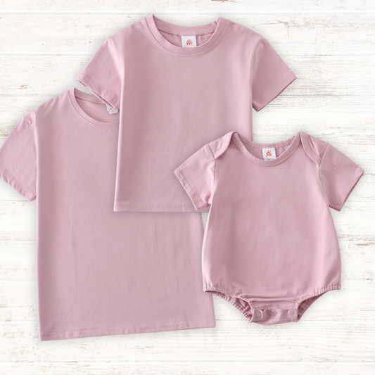 Purple Basic Family Matching Tee Collection