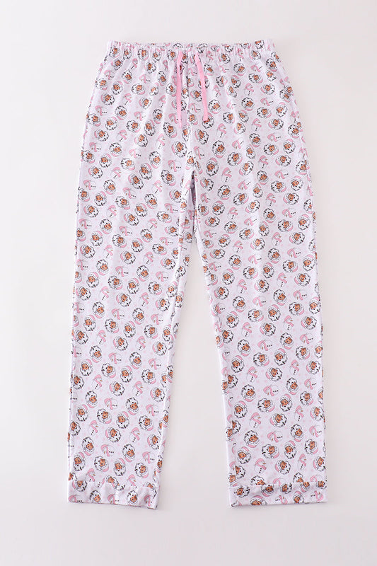 Pink Santa Print Women's Pajama Pants - Cozy Christmas Nights