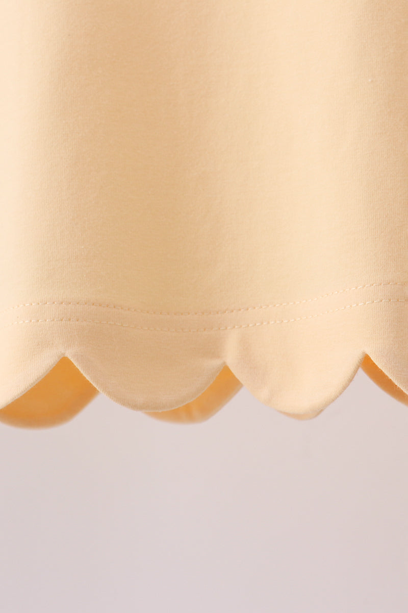 Buttercup Scalloped Shorts Set - Adorable Little Girl Summer Style