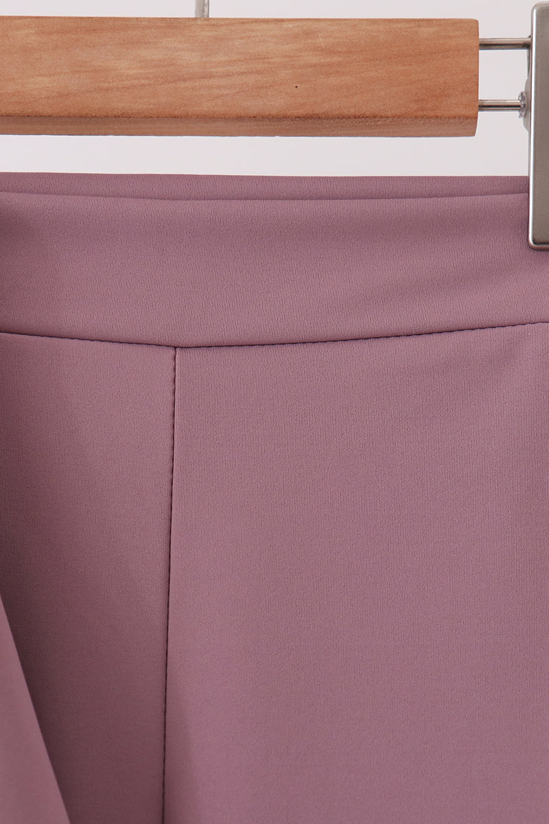 Dusty Plum Scalloped Active Set - Ready for Her Day