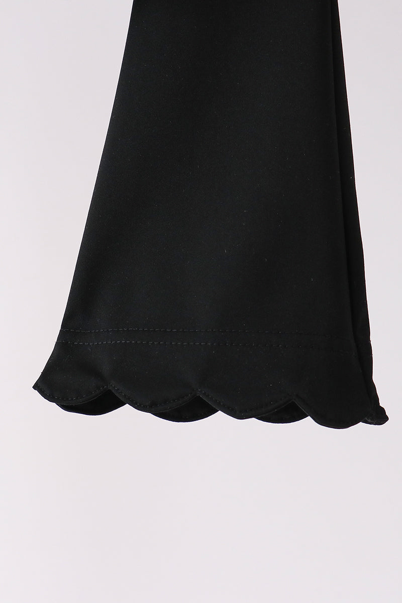 Black Scalloped Active Set - Ready for Her Day