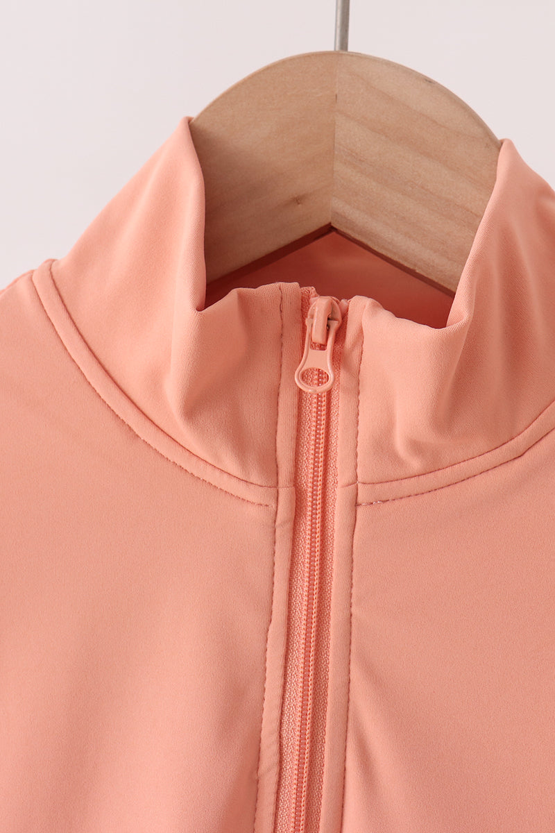 Coral Scalloped Active Set - Ready for Her Day