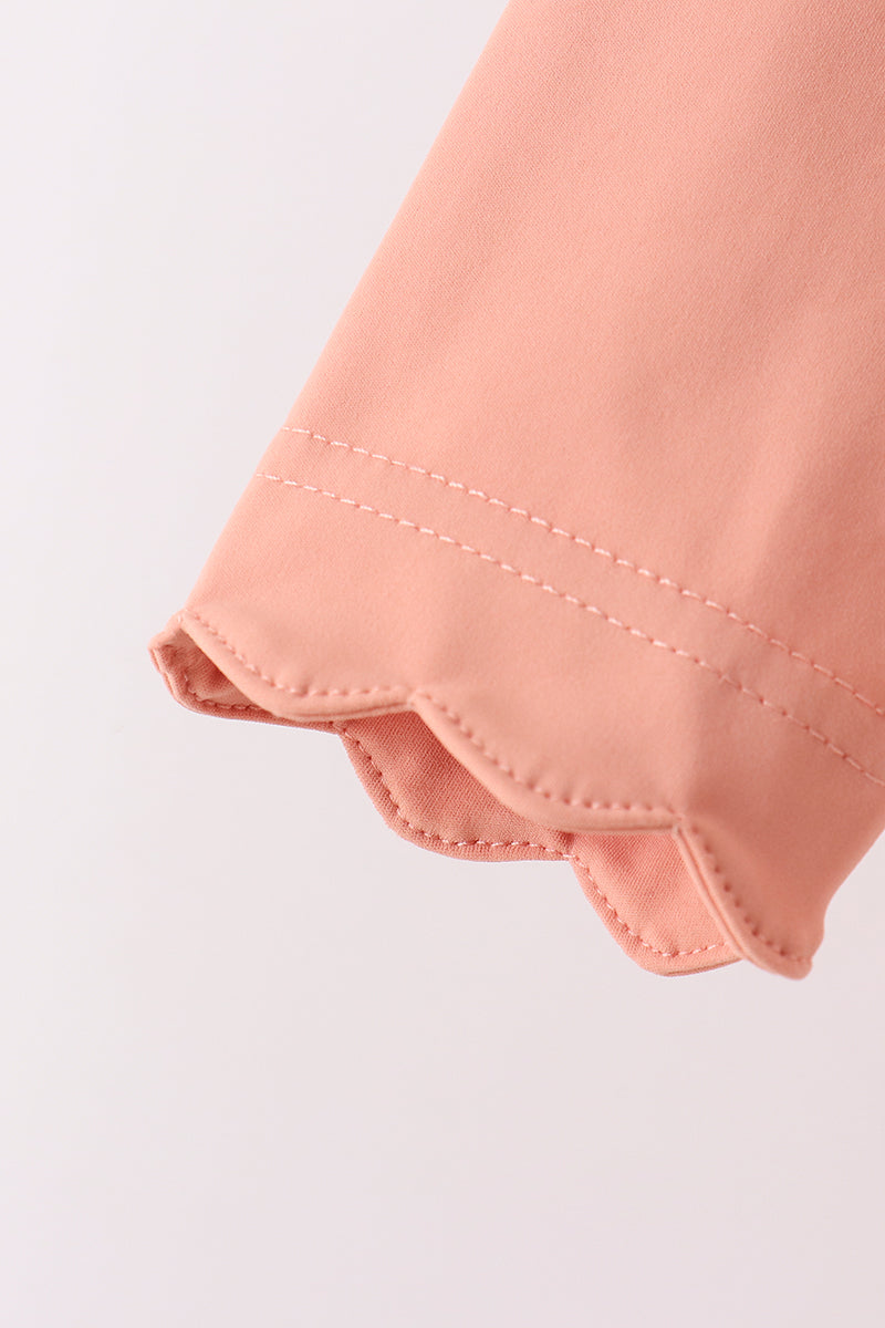 Coral Scalloped Active Set - Ready for Her Day