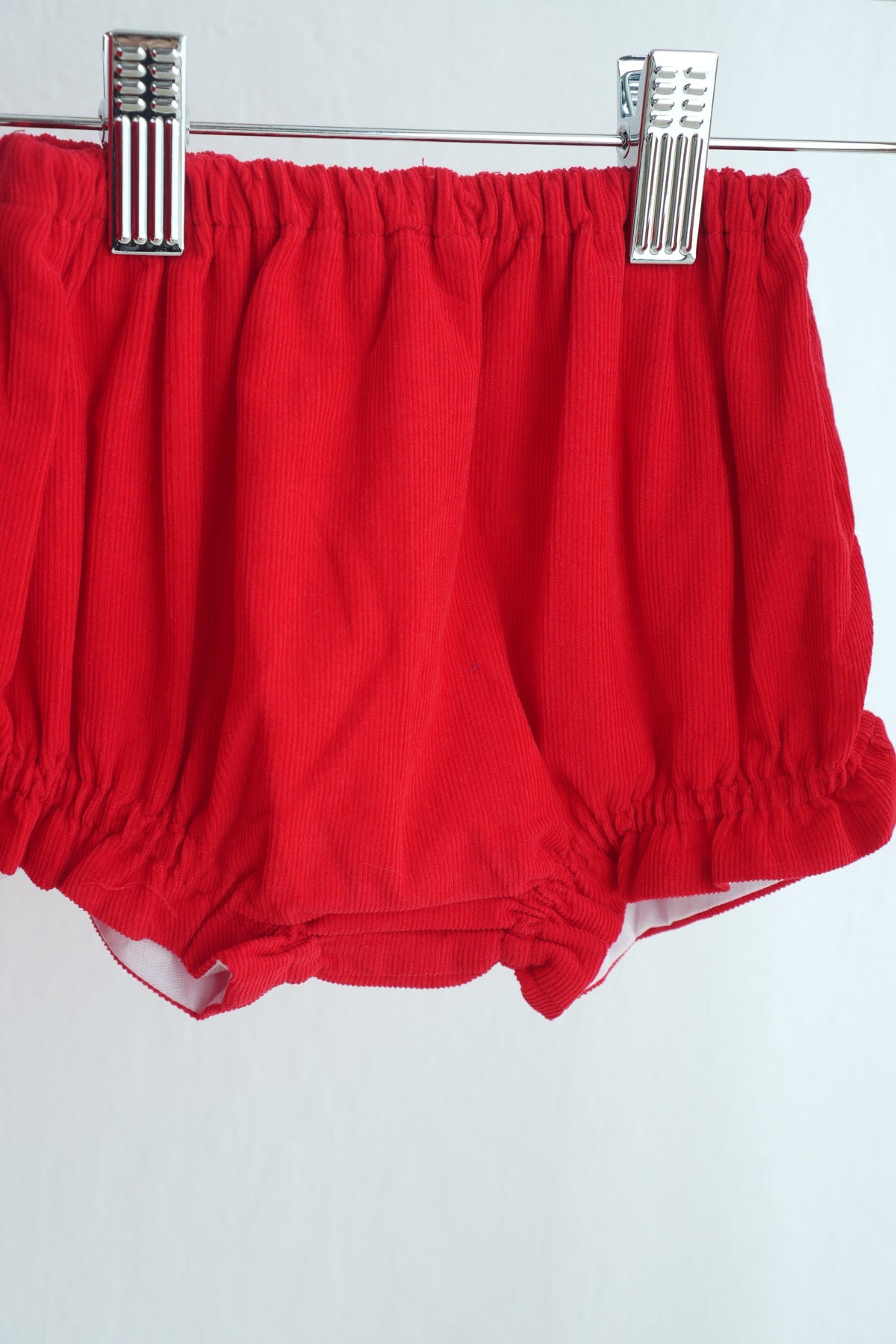Red Christmas Tree Hand Smocked Bloomer Set - Sweet Holiday Style for Baby Girls