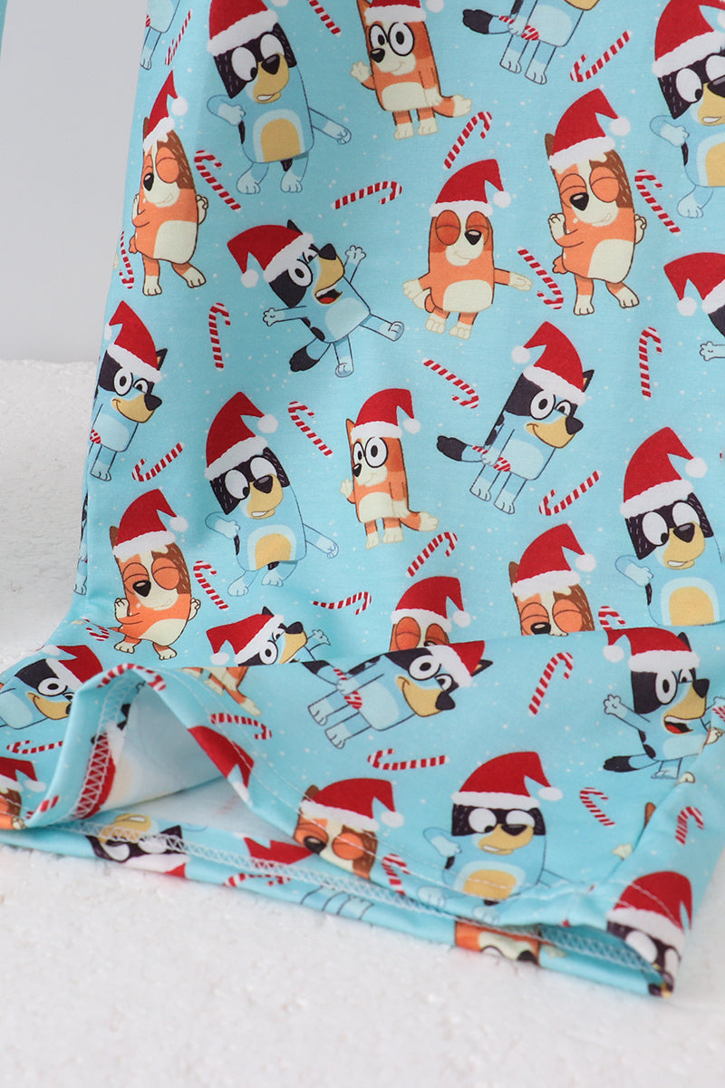 Blue Christmas Character Dad Pajama Pants - Cozy Family Nights