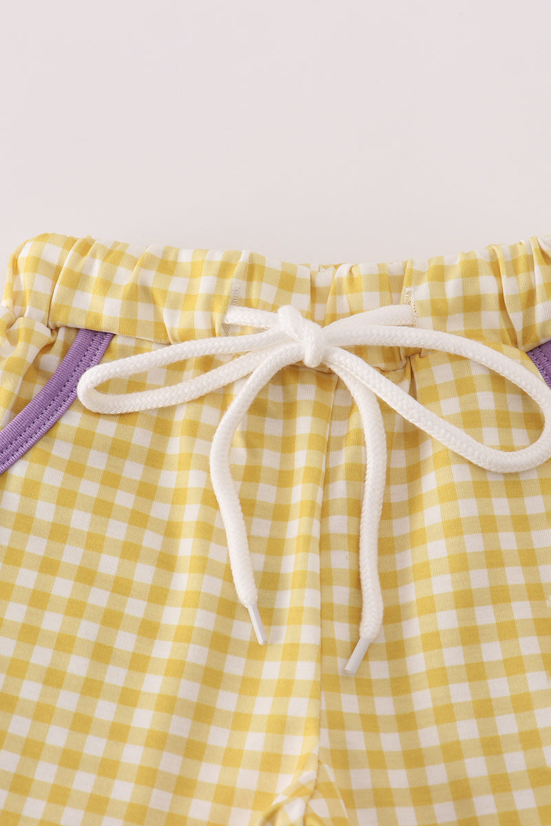 LSU Geaux Tigers Sequin Shorts Set