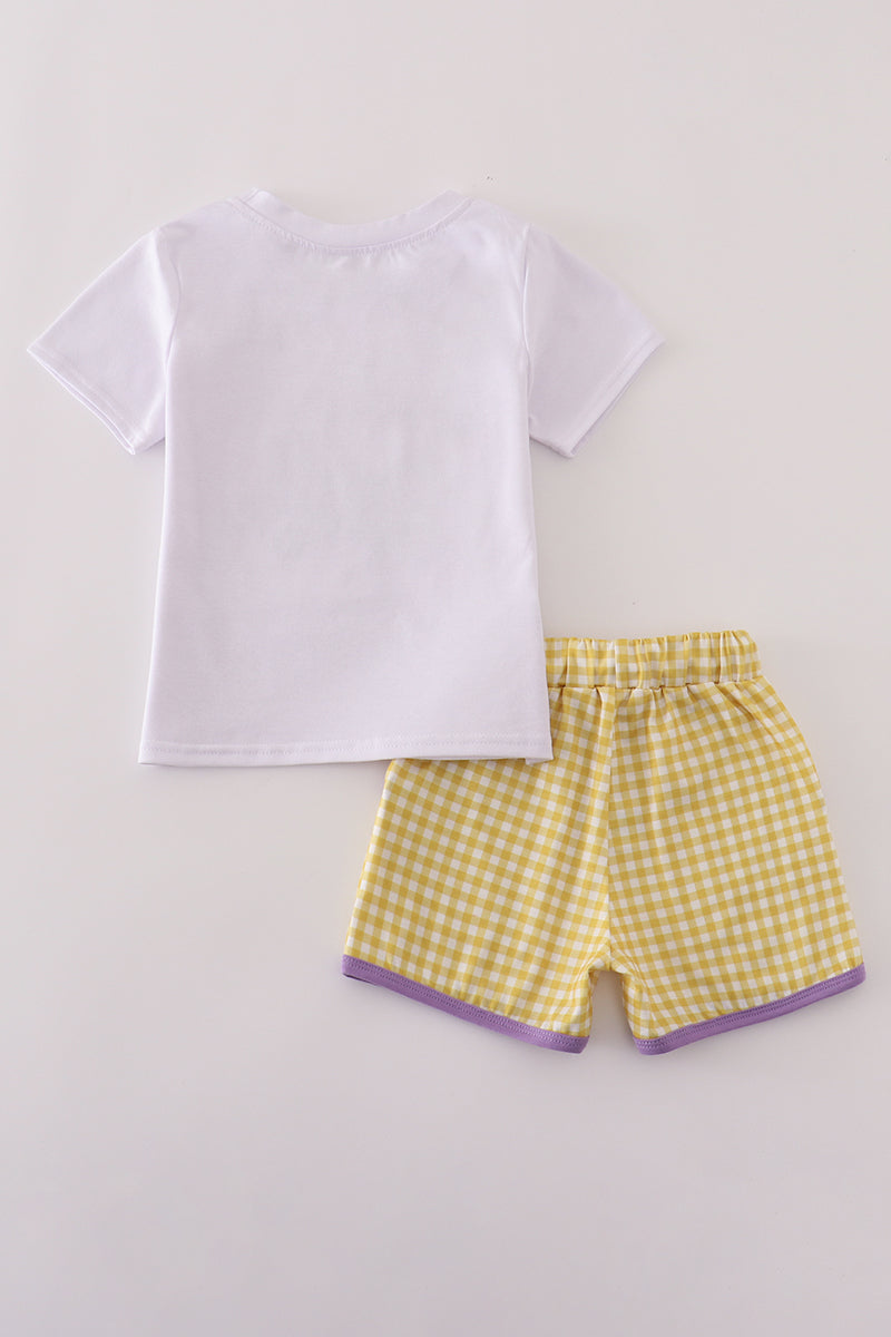 LSU Geaux Tigers Sequin Shorts Set