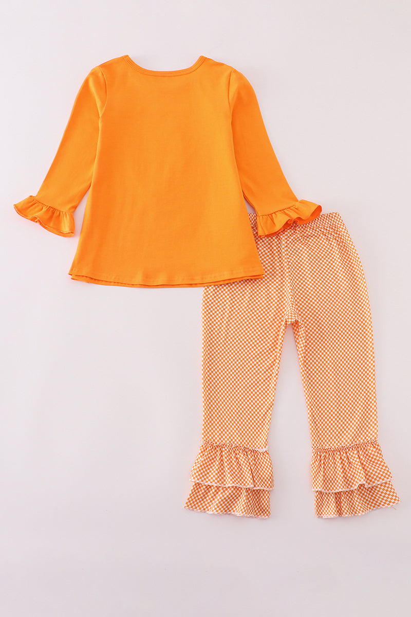 Tennessee Go Vols Applique Ruffle Pants Set