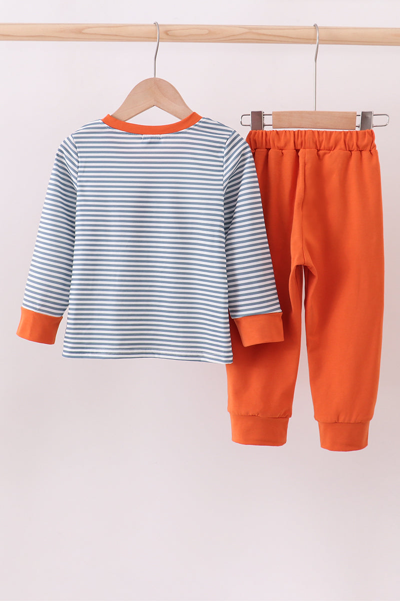 Jesus Loves Me Embroidered Boys’ Pants Set - Sweet Faith-Filled Style