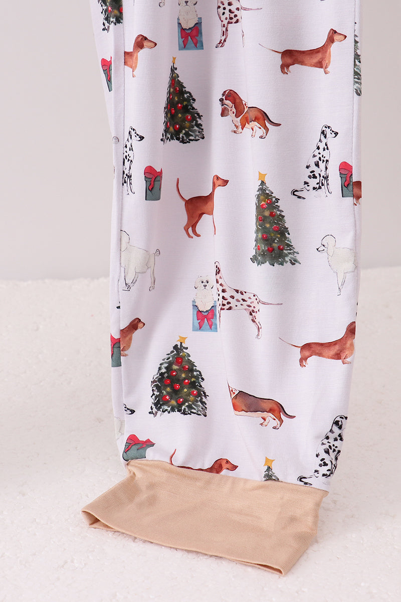 Christmas Tree Animal Bamboo Pajama Pants - Cozy Holiday Sleepwear for Adults