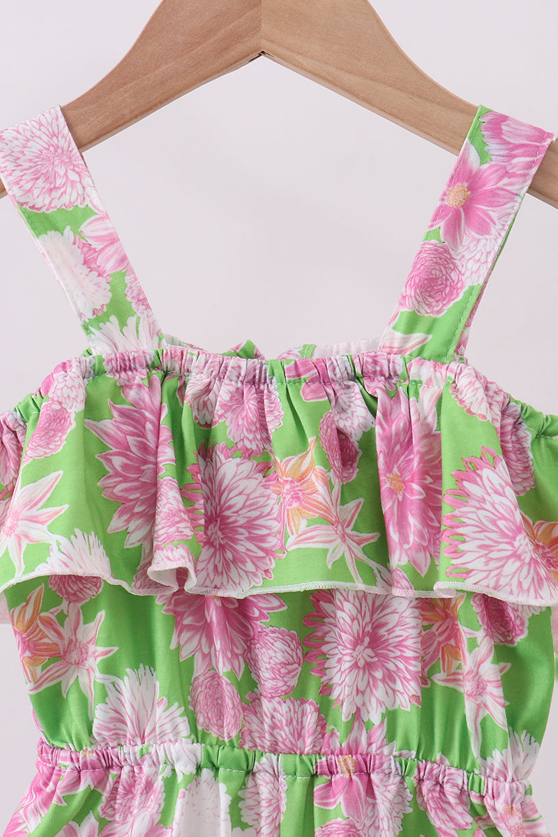 Floral Charm One-Piece Jumpsuit Outfit