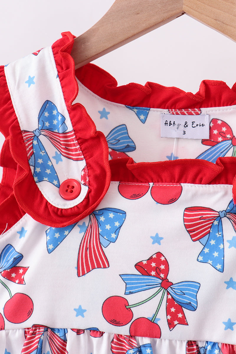 Red Cherry Bow Summer Set