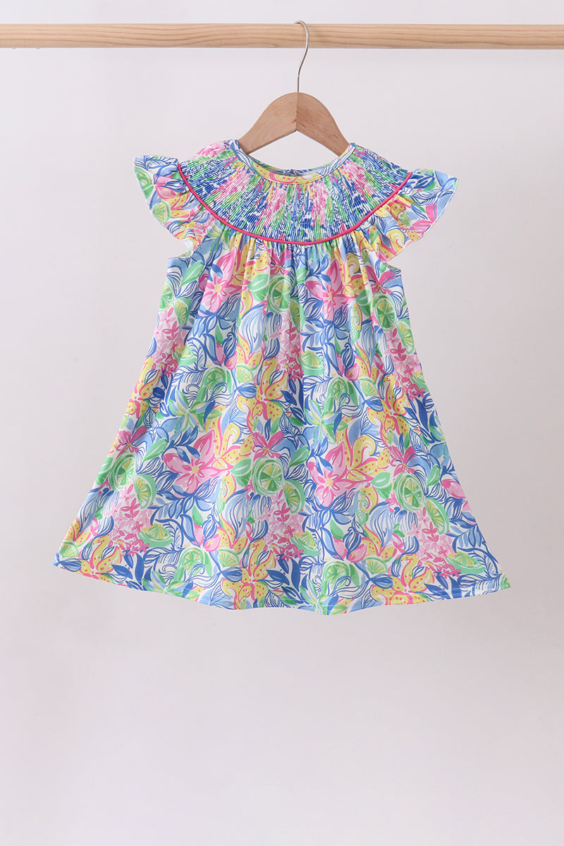 Island Bloom Ruffle Dress