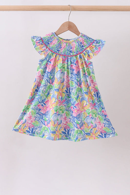 Island Bloom Ruffle Dress