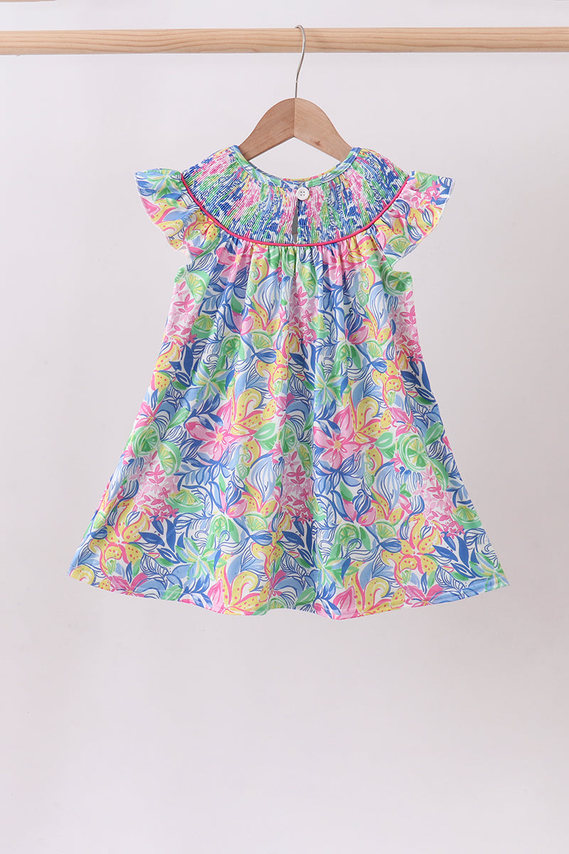 Island Bloom Ruffle Dress