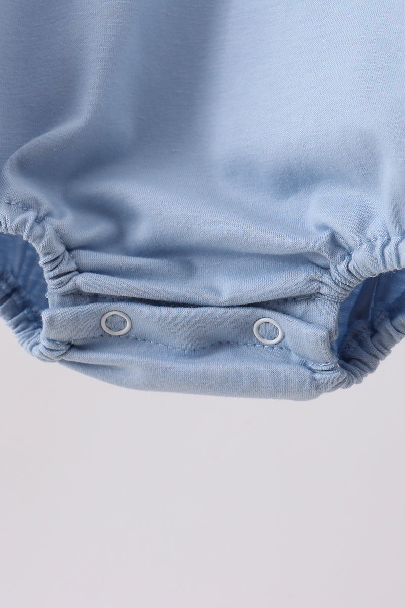Blue Stripe Bubble Romper