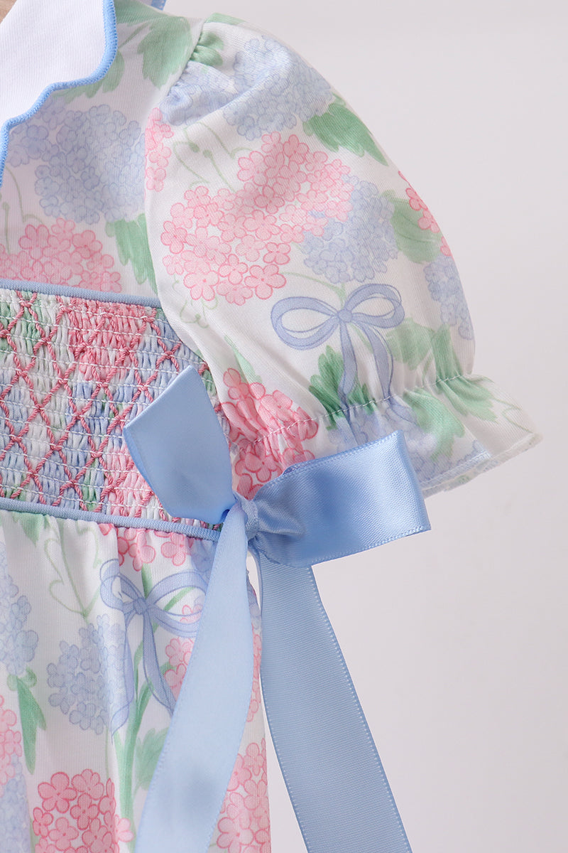 Pearl Accent Hydrangea Bubble Romper